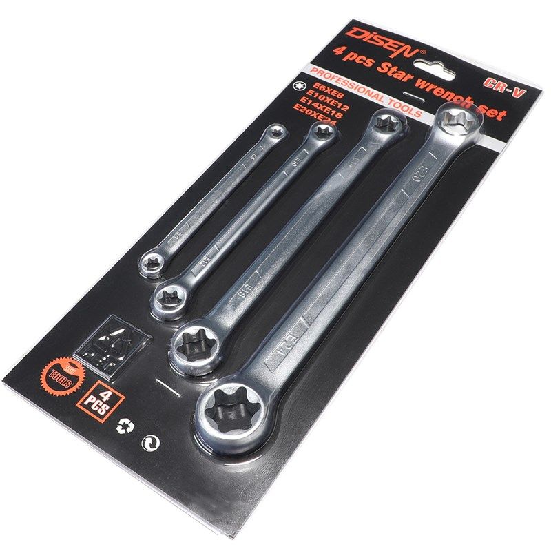 E型扳手双头六花梅花形扳手E型套筒眼镜星型扳手E8汽修工具E24