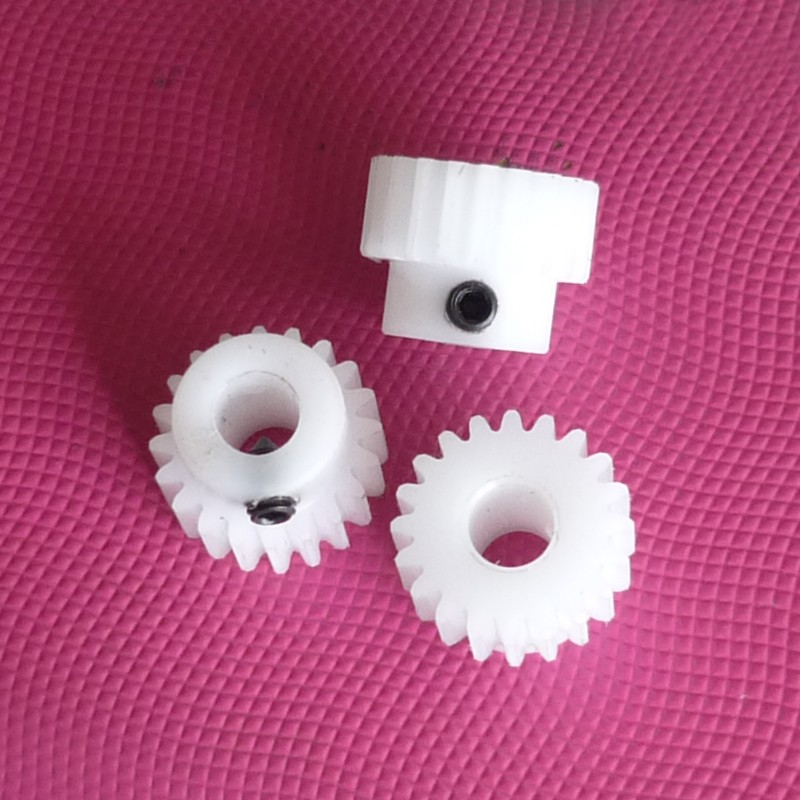 pom1.5模10~80T齿塑胶尼龙塑料圆柱直齿轮齿条马达配件1.5mB型