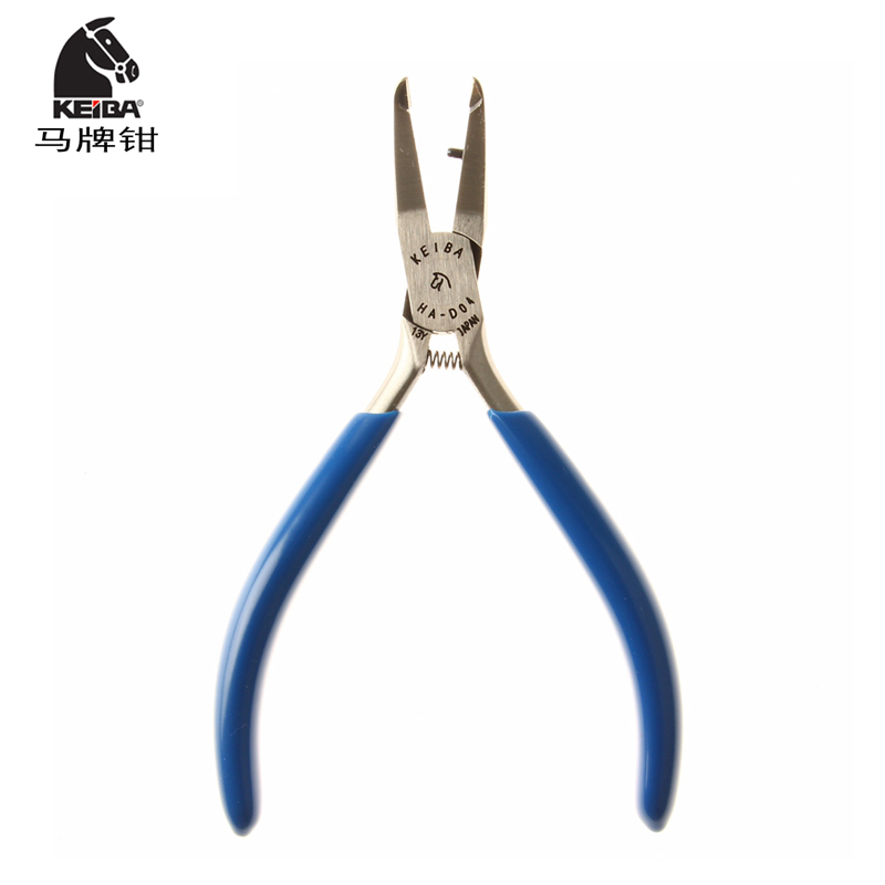 原装日本 KEIBA 马牌 HA-D04 水口钳 异形钳 45度弯头剪钳 斜嘴钳