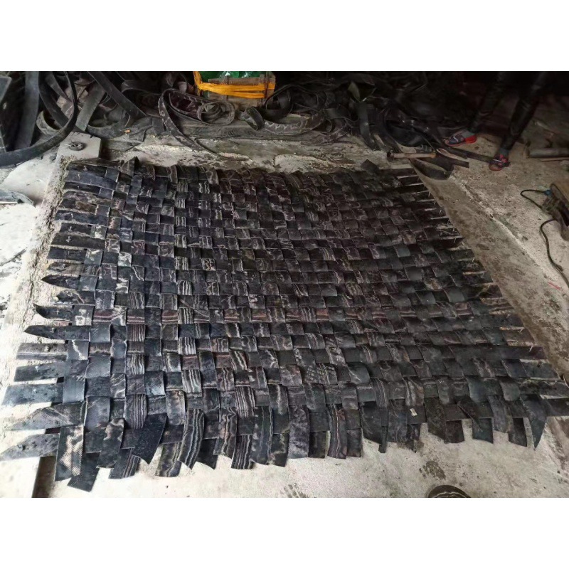 矿用爆破防户网 隧道用安全网加厚轮胎泡皮 开山防护炮被可定制