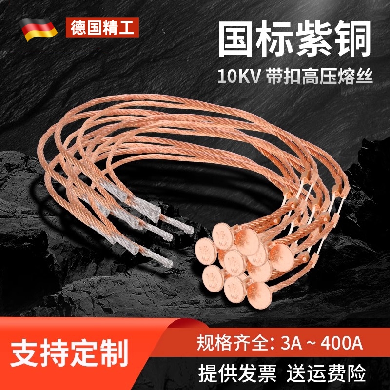 国标带扣高压熔丝10KV跌落式熔断器5A20A50A100A令克变压器保险丝