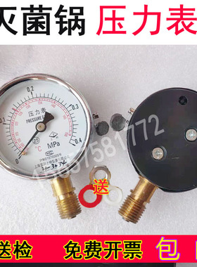 上海宜川上岭压力表0-0.4MPa上海申安DSX-280A/B手提灭菌器配件
