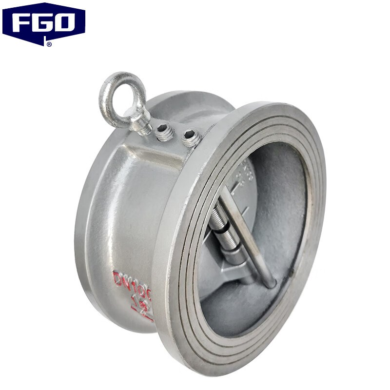 FGO蝶式对夹止回阀不锈钢304单向阀持久耐磨1.6mpaDH76W-16PDN80