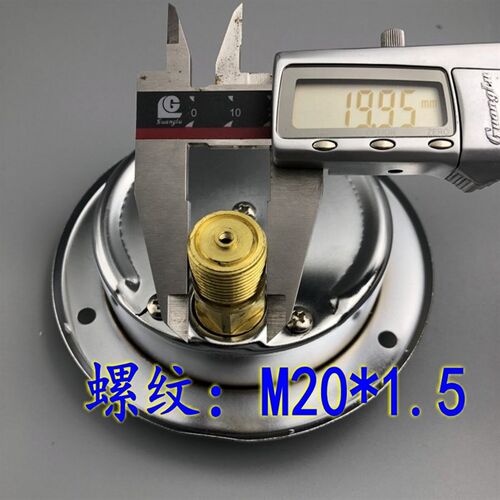 天湖YN-100ZT轴向带边耐震压力表 抗震 油压液压表0-1 1.6 2.5MPA