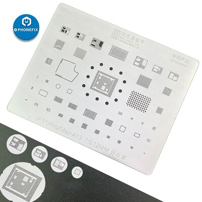 AMAOE BGA Reballing Stencil For Iphone 11 Pro MAX A13 CPU