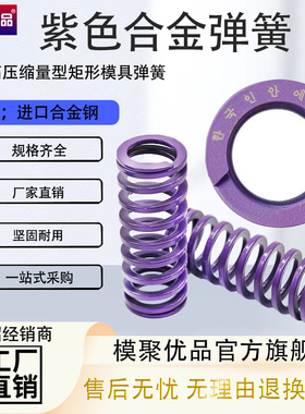 进口模具弹簧合金钢矩形紫色弹簧TY紫色弹簧14.5 17 21 26 32 39