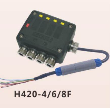 胜蓝SIRON防水接线盒H420-4/6/8F拖链线MINI传感器带LED显示灯