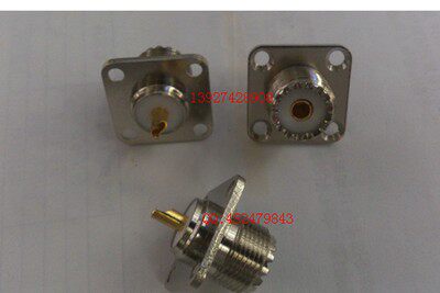 UHF-k带法兰盘固定  射频/高频UHF母头带方盘 SL16-K 铜材