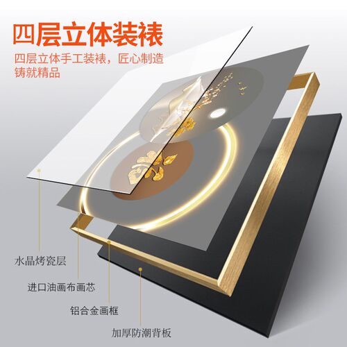 客厅装饰画轻奢高级感沙发背景墙卧室床头现代简约三联画家有靠山