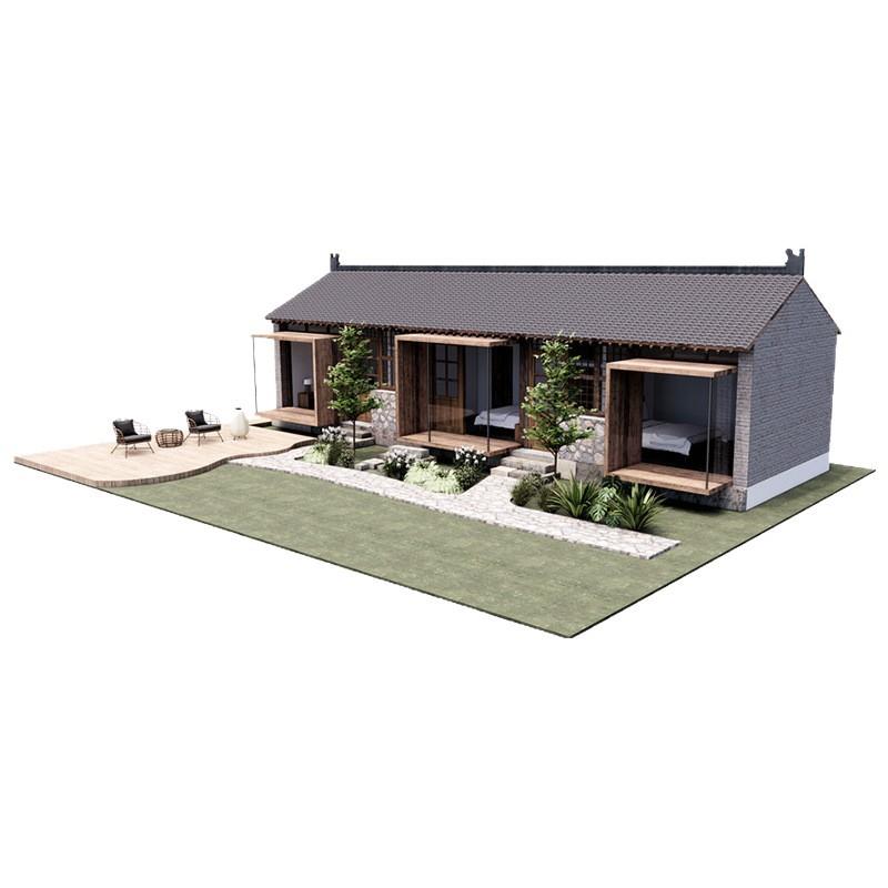 新中式特色度假屋景区山野田园独门独户合院式房屋民宿移动房屋