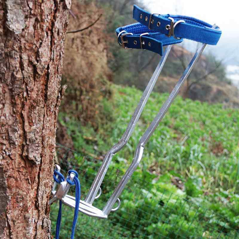 大拐爬树神器直立上树专用工具脚扎子非304不锈钢猫爪防滑脚扣