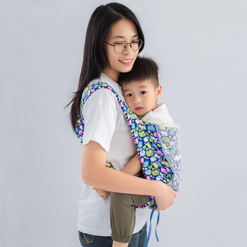 背带婴儿夏季薄款抱哄娃背u娃神器宝宝前抱式后背外出简易轻便透