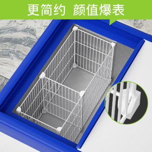 雪糕冰柜隔断g加密铁网分格篮子隔断围栏冷冻柜内分类置物架收纳