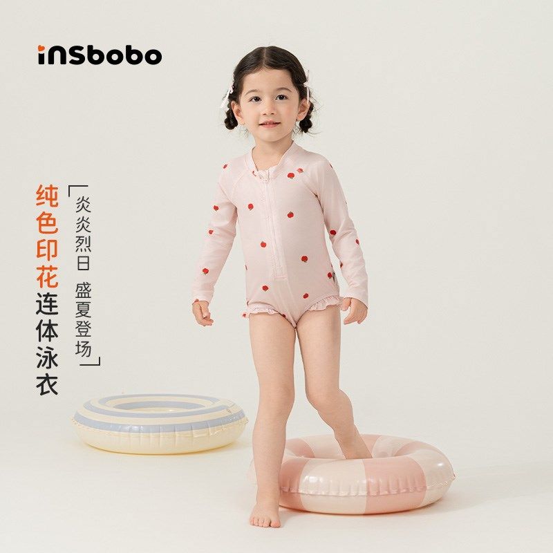 泳衣女儿童泳衣2025新款夏季女宝宝连体泳衣小女孩泳装Z夏天海边