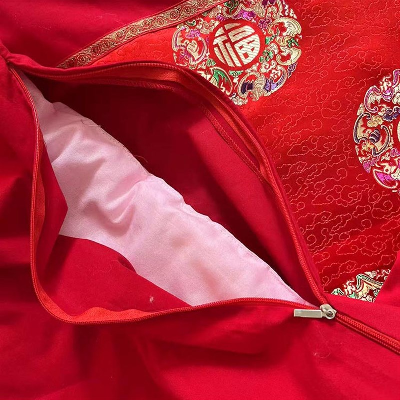新生儿满月包被织k锦缎国风男女宝宝出生婴儿百福包被棉花脱胆包