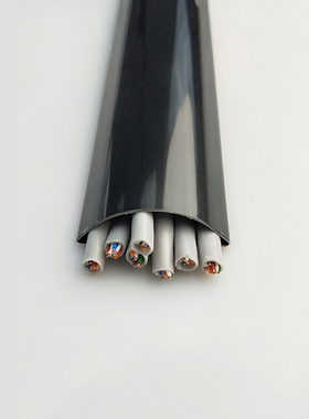 2.5号3.545半圆形不锈钢地板线槽金属弧形明P装地面压布线网络电