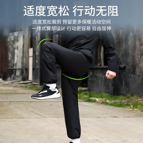 单独雨裤男下半身冬天超强高级防水暴J雨雨裤带雨鞋套女款连体