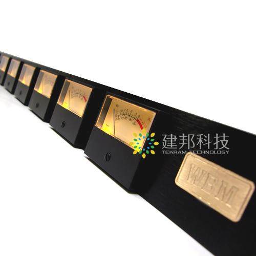台产高精度DB电平指示6通道VU电平表桥6路调音台19寸1U全铝机箱