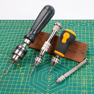 手捻钻文玩手钻手动钻孔器手工diy打孔钻迷你手拧钻木工工具大全
