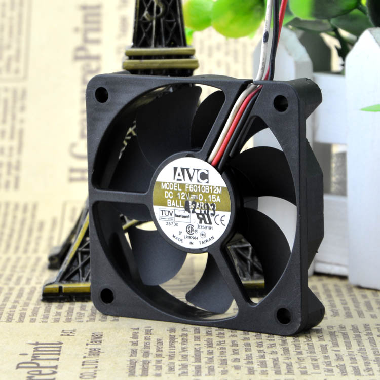 原装正品 AVC 6010风扇 F6010B12M DC 12V 0.15A 滚珠散热风扇