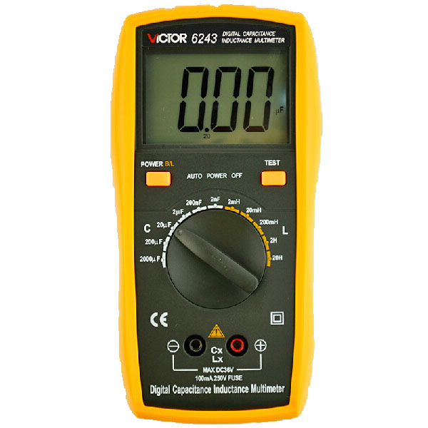 胜利原装 LCR测试仪VC6243 数字电感电容表 掌上电桥 电感表