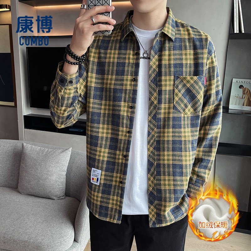 康博男士冬新款舒适百搭长袖上衣