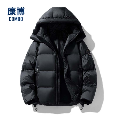 康博男士冬季款纯色休闲百搭外套
