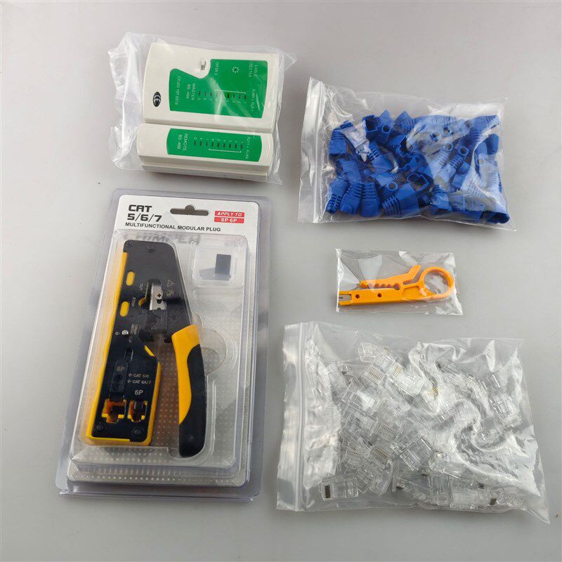 网线钳多功能钳子五金手动工具7T类通孔网线钳