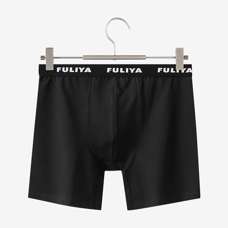 5条防磨腿内裤男透气运动跑步A四角大码加长款加肥宽松平角裤