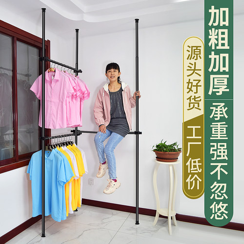 衣柜简易布艺简约现代收纳分层隔板三角组K装衣柜挂衣杆多功能免