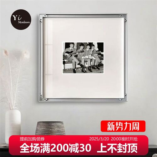 抽象线条极简黑白装饰画现代法式浴室G挂画小众高级感个性反装摆