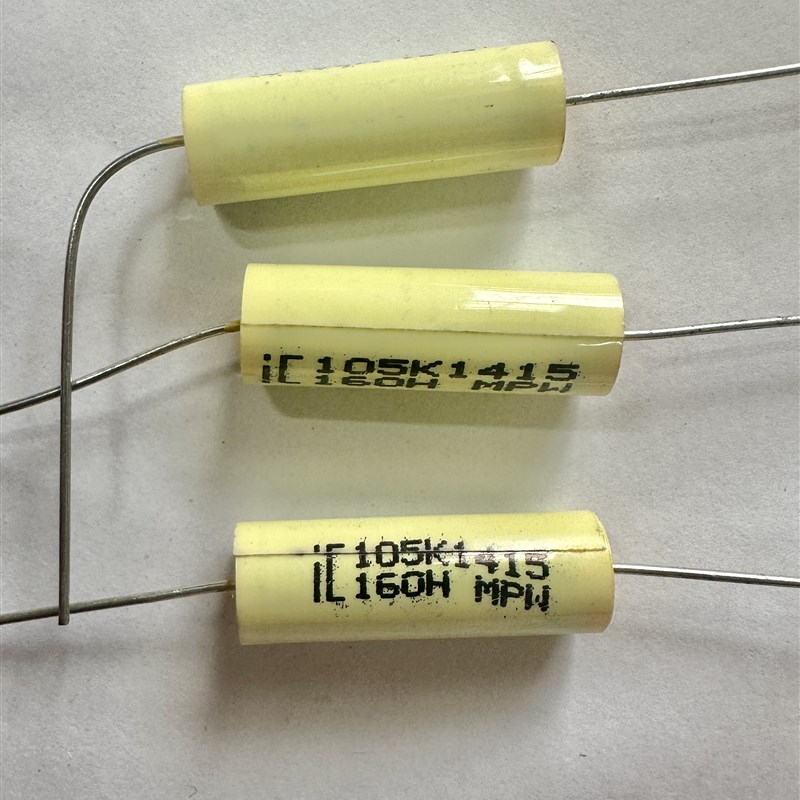 轴向音频滤波耦合电容 美国IC/HJC分频器电容 1uF/160V  105