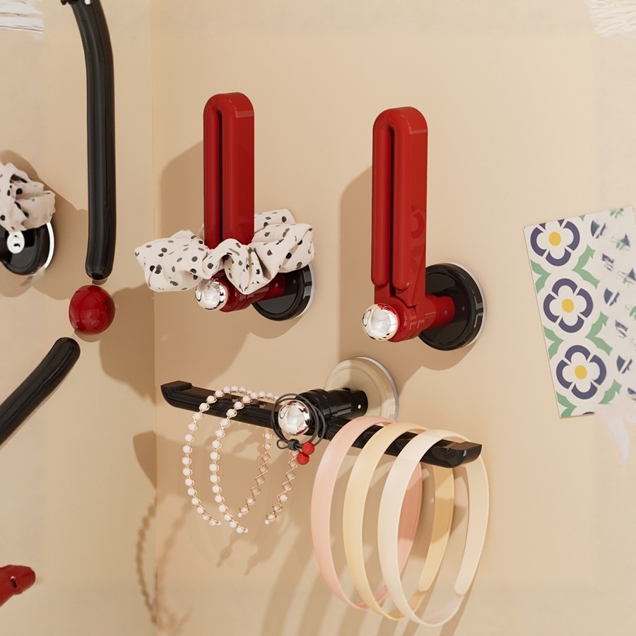 吸盘发圈收纳挂钩免打孔