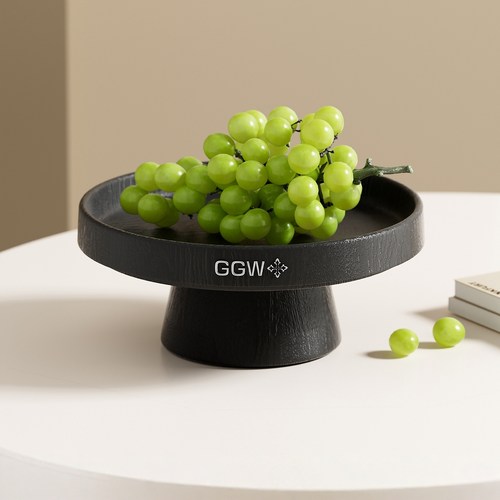 高脚水果盘高级感客厅零食收纳筐