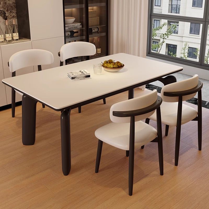 香丽华庭岩板餐桌椅组合家用现代简约轻奢长方形餐桌椅客厅吃饭桌,住宅家具,岩板餐桌,淘宝优惠券,粉丝福利购,淘宝优惠卷