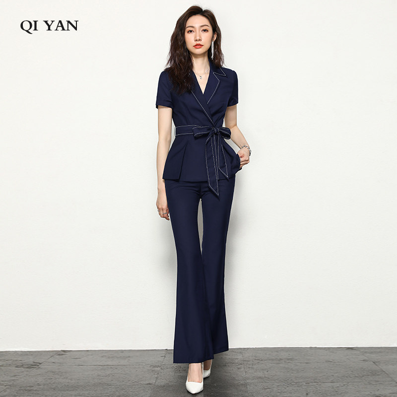 西装套装女夏套装两件套洋气2024时尚正装职业装气质女神范工作服
