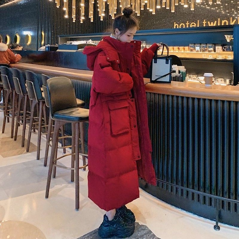 高级感超长款到脚踝加厚棉服女冬季新款韩版宽松保暖棉袄外套2025