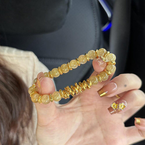 法国GVSEDUN金发晶盘缠手串国风新中式高级感小众轻奢送女友礼物