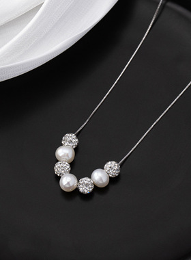 法国GVSEDUN925银淡水珍珠项链女2026年新款锁骨链抽拉气质百搭