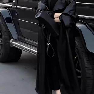 高级感轻奢气质长款 加绒加厚收腰pu皮大衣 风衣外套女2025秋冬新款