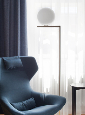 FUJU个性压g皱窗纱经典日式简约客厅卧室阳台梦幻轻盈白纱窗纱纱