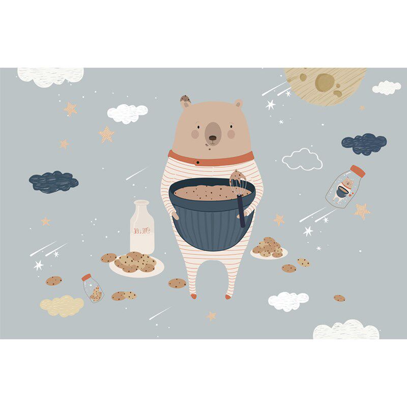 幼儿园墙纸卧h室男生壁纸儿童房男孩卡通墙布壁画背景墙壁布卧室