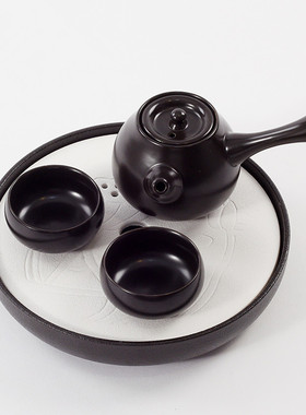 新中式陶瓷茶壶具摆件茶室茶桌样板房装饰K品客厅茶几软装艺术摆