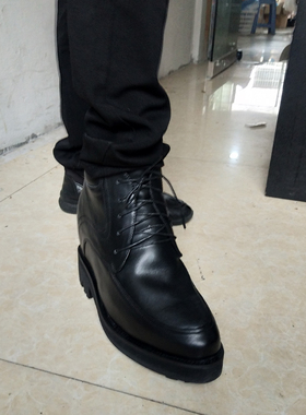 增高鞋男15cm18cm男士隐形内增高皮鞋I15厘米18厘米特高走秀厚底