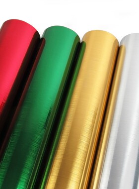 拉丝金墙纸银色即时贴双面拉丝红绿色贴纸自粘橱柜T家具翻新门电