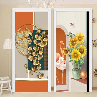 家用玄关玻璃贴纸整张窗纸卫生间防走光门贴O纸防窥木门翻新贴纸