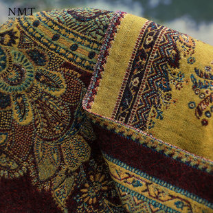 民族风加厚双面双色围巾披肩两用冬季防寒保暖斗篷披W风大方巾披