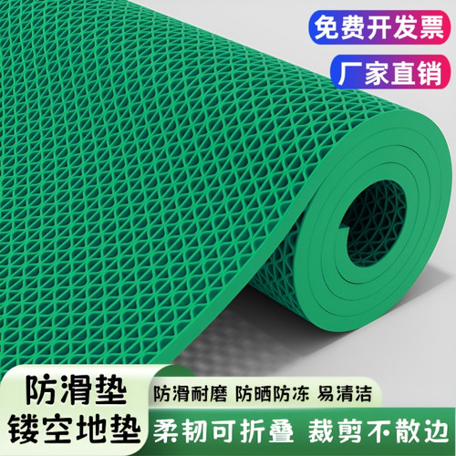 PVC防滑耐磨商用镂空加密脚垫