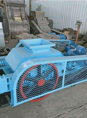 废渣对辊破碎机2PG1200*800齿辊式打砂机河卵石煤矸石水泥粉碎机