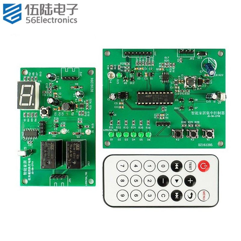 智能家居远程集中控制器电路电子装调应用焊接竞赛套件JS-56-271
